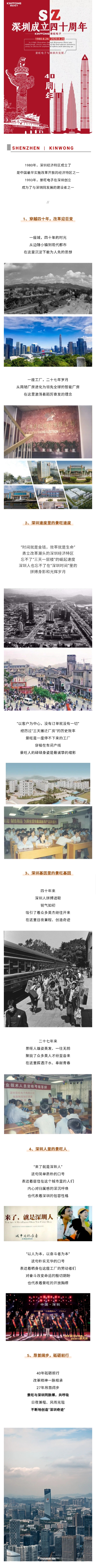 kinwong Electronics celebrates the 40th anniversary of shenzhen Special Economic Zone